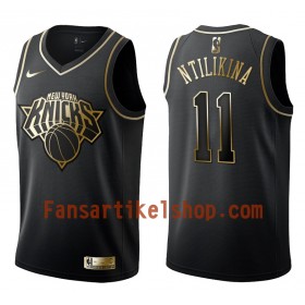 NBA New York Knicks Trikot Frank Ntilikina 11 Nike Schwarz Golden Edition Swingman - Herren